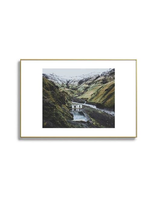 DENY Designs Seljavallalaug Iceland Framed Art Print in at