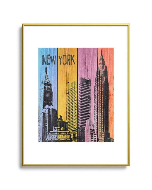 DENY Designs New York Downtown Framed Art Print in at