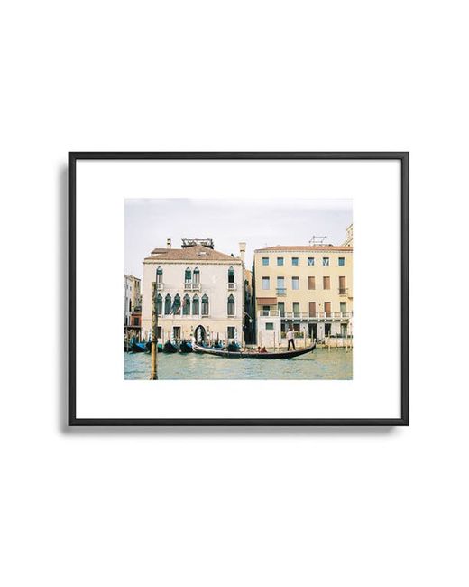 DENY Designs Gondola in the Canals of Venice Framed Art Prin at