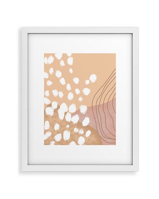 DENY Designs Modern Abstract Framed Art Print in at
