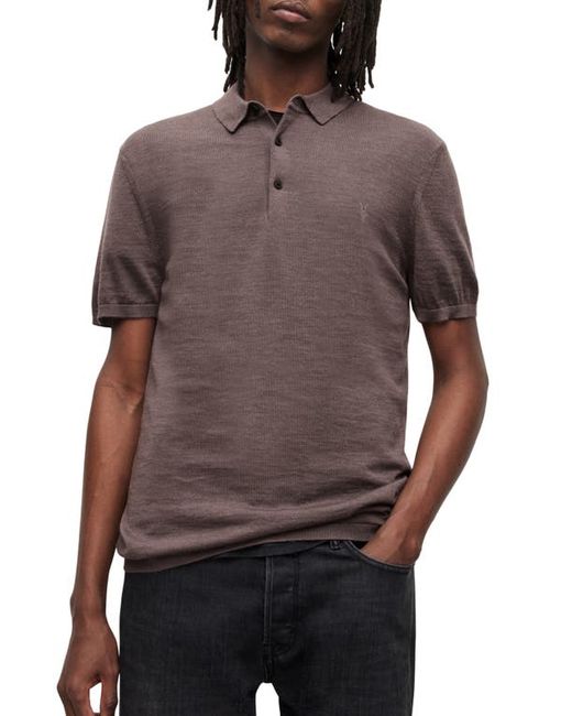 AllSaints Mode Merino Wool Polo in at