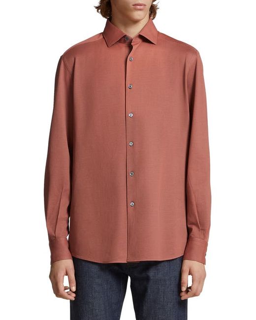 Z Zegna Cotton Button-Up Shirt in at