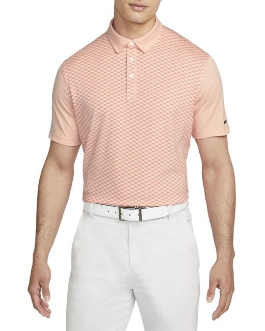 Nike Golf Dri-FIT Player Argyle Polo in Arctic Orange/Brushed at