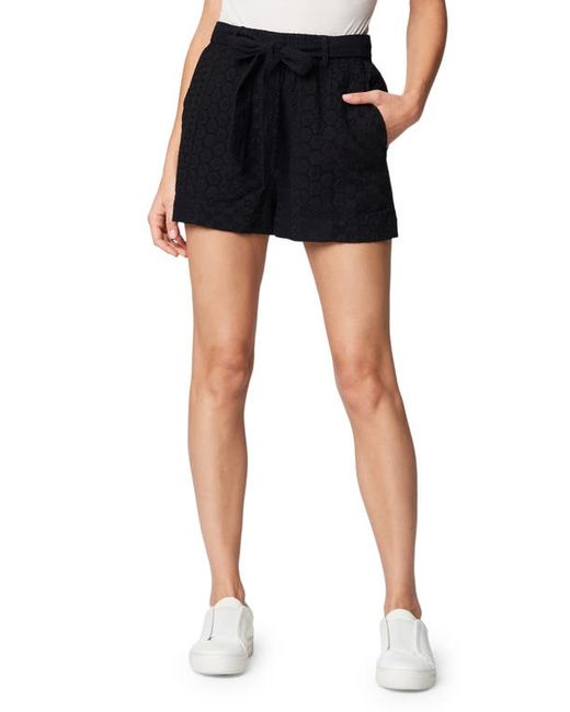 Blank NYC Eyelet Patchwork Shorts in at