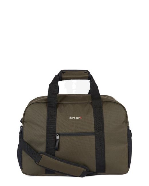 Barbour Arwin Canvas Duffle Bag in Olive/Black at
