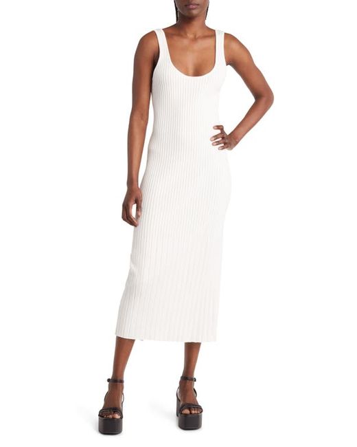 Open Edit Ribbed Sweater Tank Dress in at