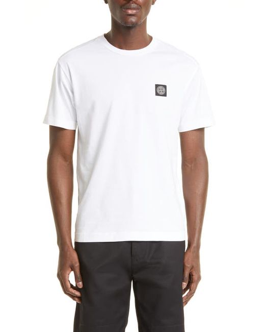 Stone Island Logo Patch Cotton T-Shirt in at