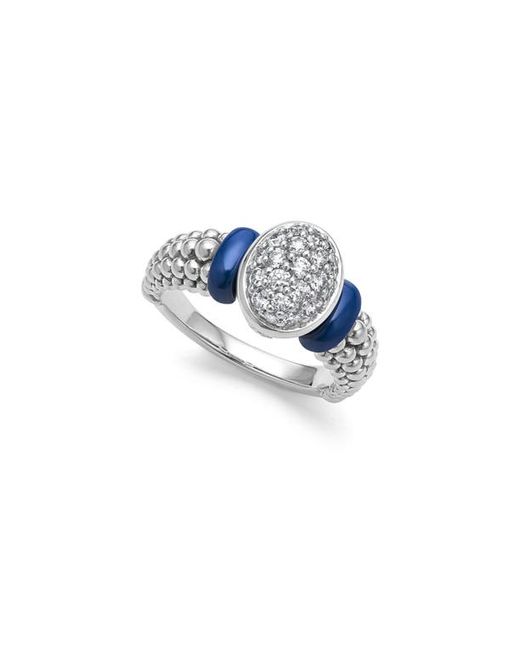 Lagos Caviar Diamond Ring at