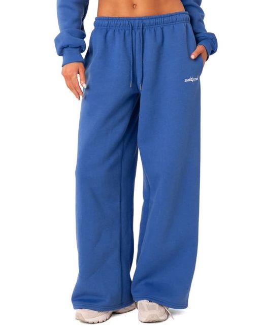 Edikted Breanna Low Rise Wide Leg Sweatpants in at