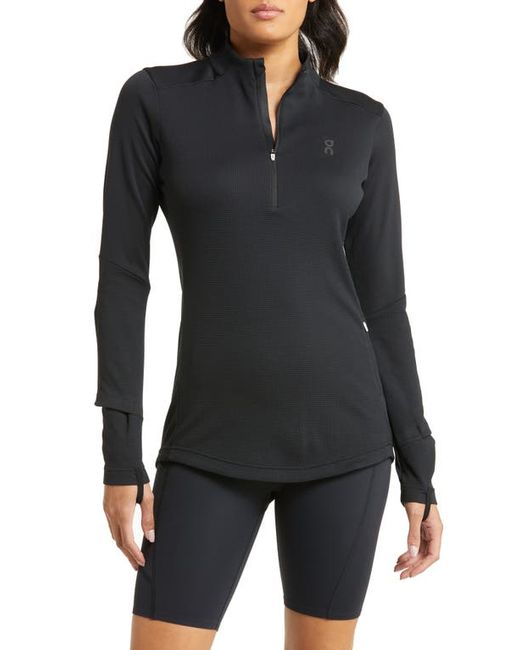 On Climate Knit Quarter-Zip Running Top in at