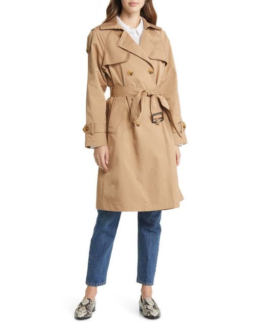 Bcbgmaxazria Gun Flap Double Breasted Belted Trench Coat in at