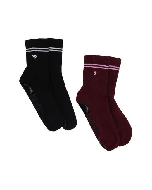 Arebesk 2-Pack Classic Crew Grip Socks in at