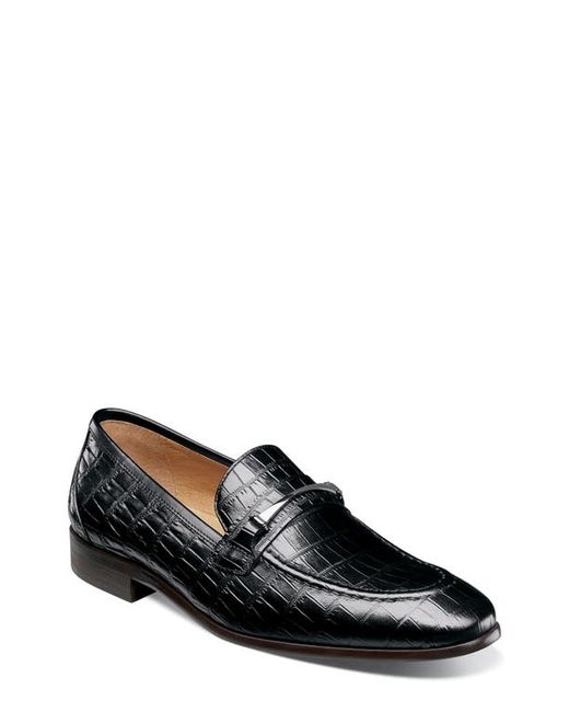 Stacy Adams Ferdinand Croc Embossed Loafer in at