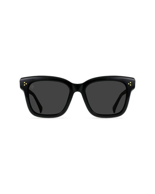 Raen Breya 54mm Polarized Square Sunglasses in Recycled Smoke Polar at
