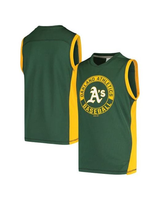 Outerstuff Youth Oakland Athletics Muscle V-Neck Tank Top at