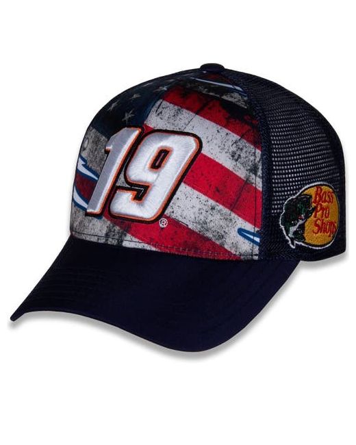 Joe Gibbs Racing Team Collection Martin Truex Jr Sublimated Patriotic Snapback Adjustable Hat at One Oz