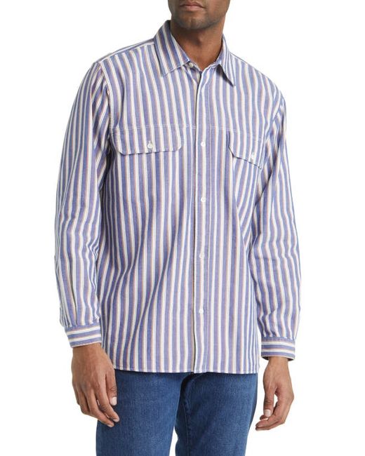 Closed Stripe Organic Cotton Button-Up Shirt in at