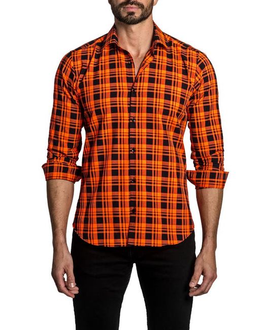 Jared Lang Plaid Button-Up Shirt in at