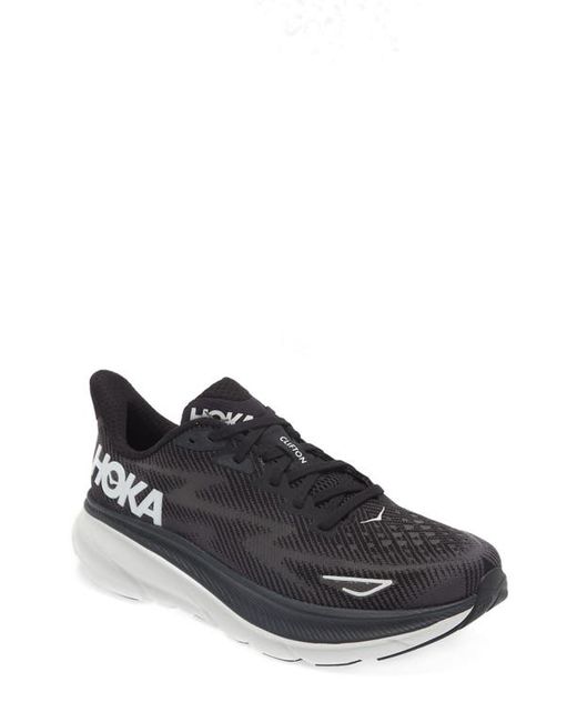 Hoka Clifton 9 Running Shoe in Black at