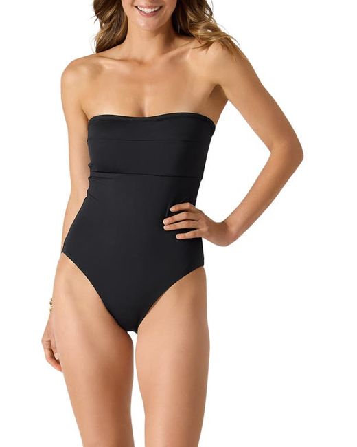 Tommy Bahama Palm Modern Strapless One-Piece Swimsuit in at