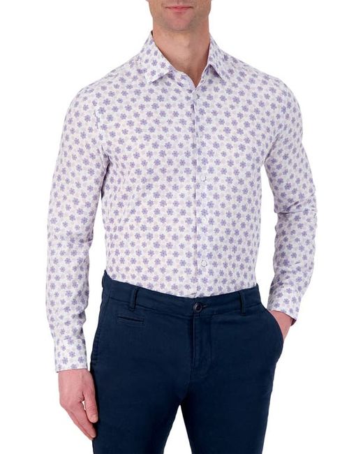 Report Collection Slim Fit Floral Performance Dress Shirt in at