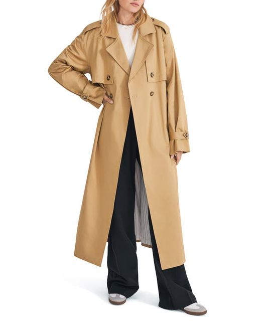 Favorite Daughter The Charles Stretch Cotton Trench Coat in at