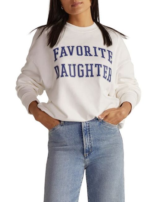 Favorite Daughter Collegiate Cotton Graphic Sweatshirt in at