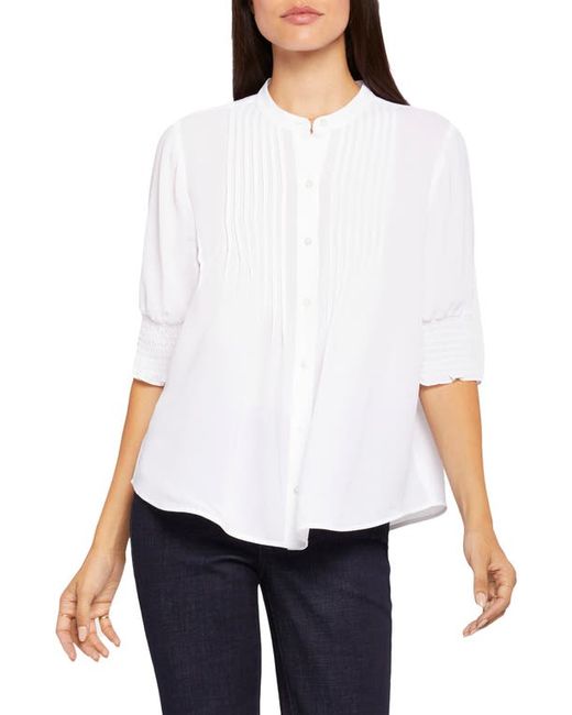 Nydj Pleated Peasant Blouse in at