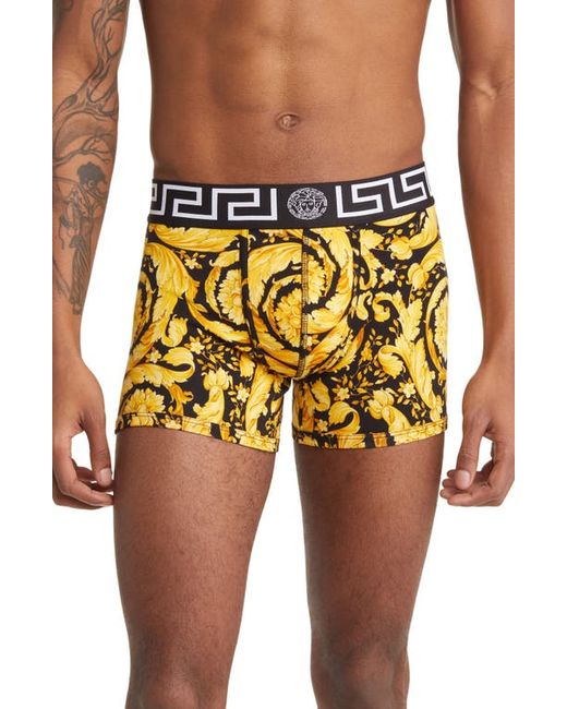 Versace Barocco Boxer Briefs in Gold at