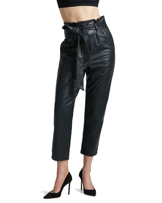 Commando Faux Leather Paperbag Waist Crop Pants in at