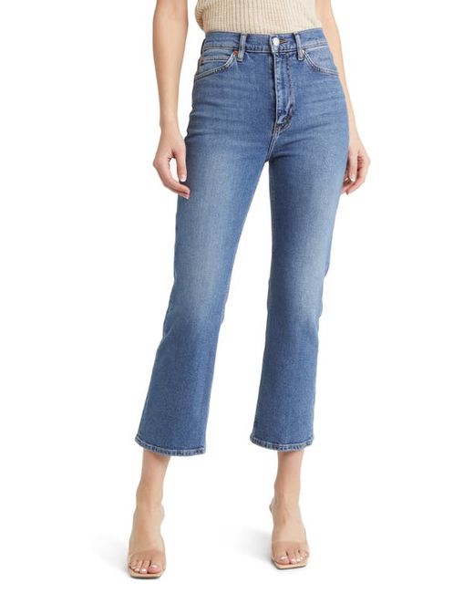 Re/Done 70s High Waist Ankle Bootcut Jeans in at