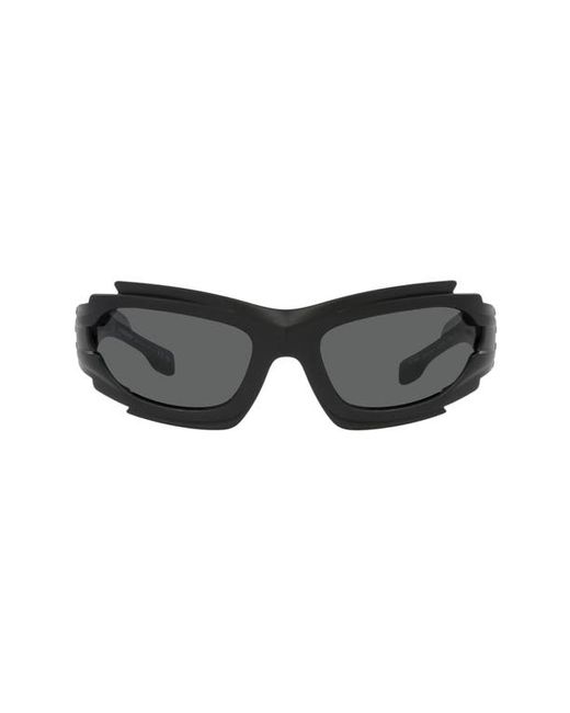 Burberry Marlowe 62mm Geometric Sunglasses in Dark Grey/Black at