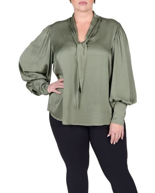 Mayes NYC Mia Convertible Scarf Neck Blouse in at