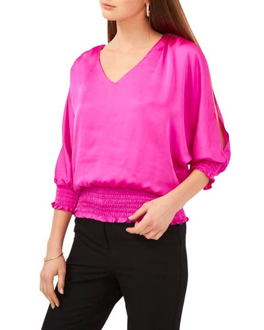 Chaus V-Neck Smocked Waist Blouse in at