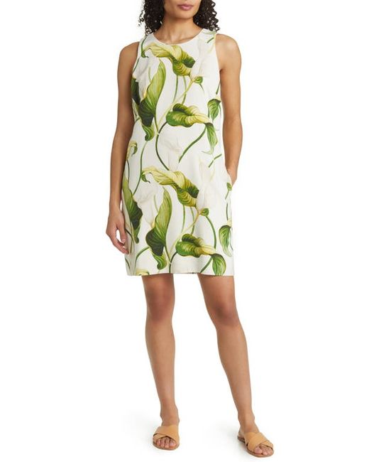 Tommy Bahama Graceful Blooms Sleeveless Silk Shift Dress in at