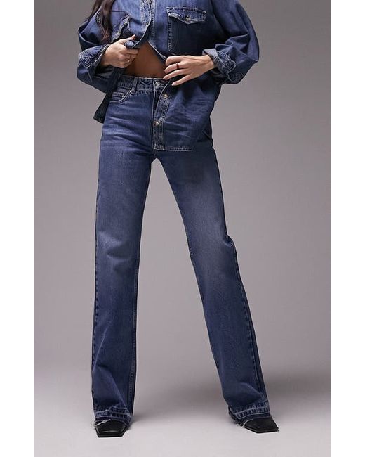 TopShop 90s Release Hem Flare Jeans in at 30