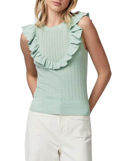 Paige Rosina Ruffle Pointelle Sweater in at