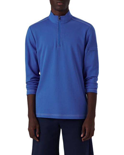 Bugatchi Quarter Zip Knit Pullover in at
