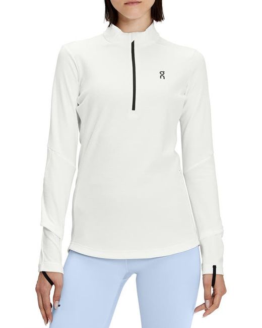 On Climate Quarter Zip Knit Running Top in at