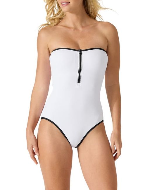 Tommy Bahama Island Cays Cabana Strapless One-Piece Swimsuit in at