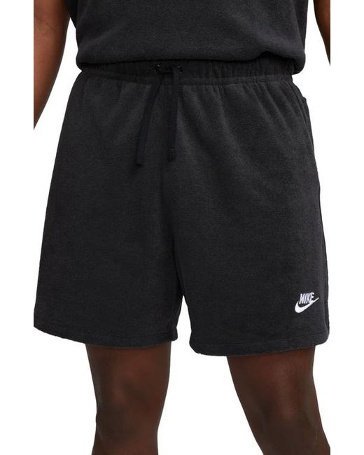 Nike Club Terry Flow Shorts in Black at