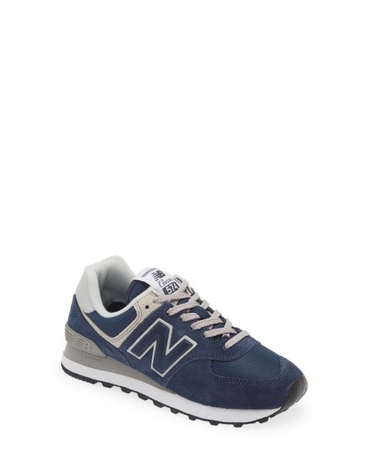 New Balance 574 Sneaker in Navy/White at