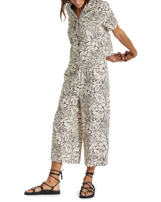 Brixton Indo Floral Linen Blend Wide Leg Pants in at