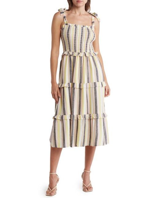 Btfl-Life Tie Strap Tiered Sundress in at