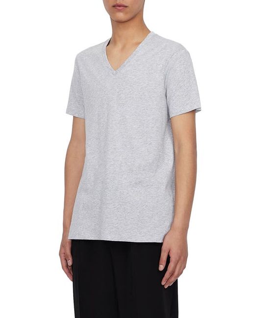 Armani Exchange Heathered V-Neck T-Shirt in at