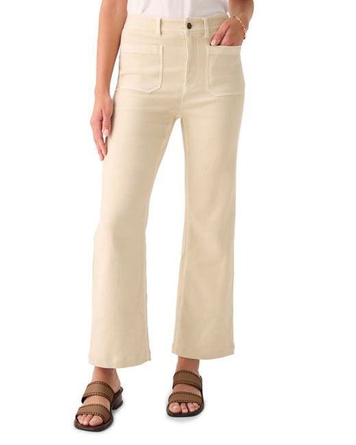 Faherty Terry Stretch High Waist Wide Leg Jeans in at