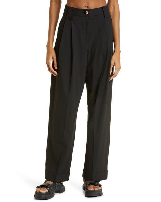 Ganni Pleated Loose Fit Pants in at
