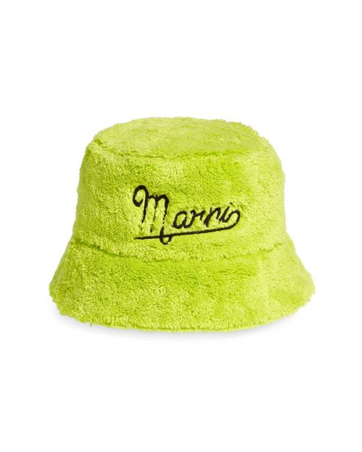 Marni Faux Fur Bucket Hat in at