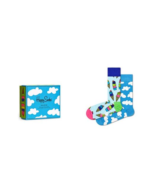 Happy Socks Assorted 2-Pack Sunny Day Crew Socks Gift Set in at