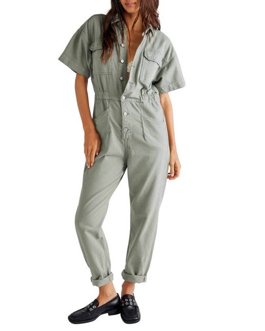 Free People We the Free Marci Short Sleeve Jumpsuit in at